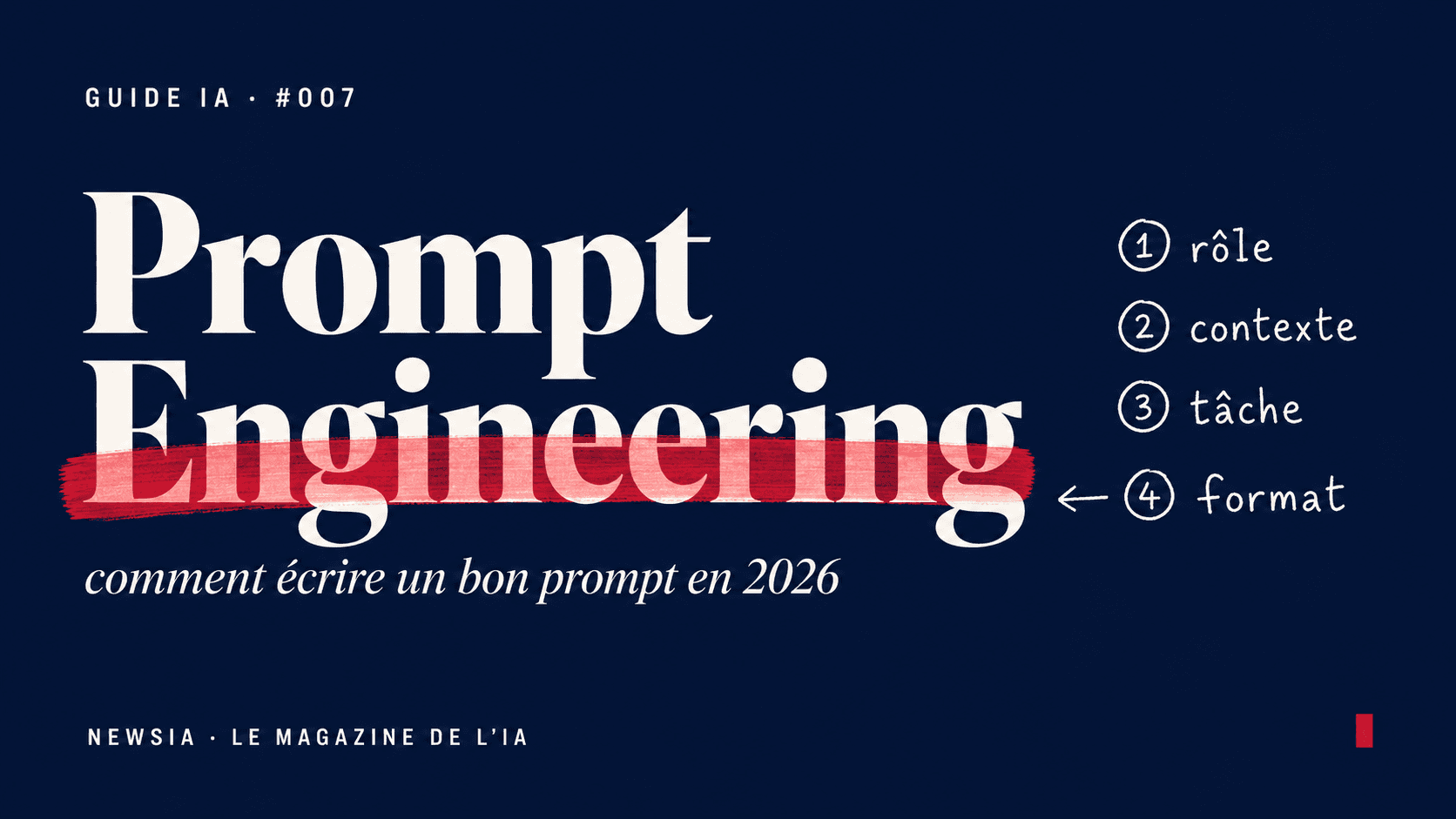 Prompt engineering : comment écrire un bon prompt en 2026
